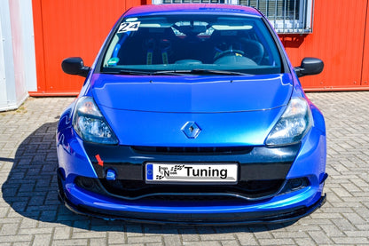 CUP Frontspoilerlippe mit Wing ABS Renault Clio 3, RS Phase 2 Schwarz Matt