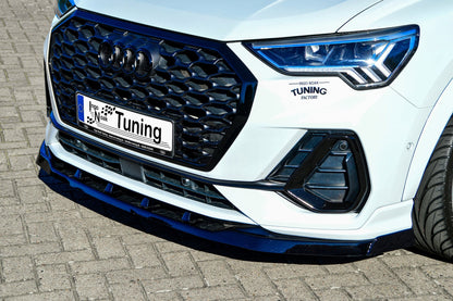 CUP Frontspoilerlippe ABS mit Seitenwing Audi Q3, Typ F3N ab Bj.: 2019- Carbon