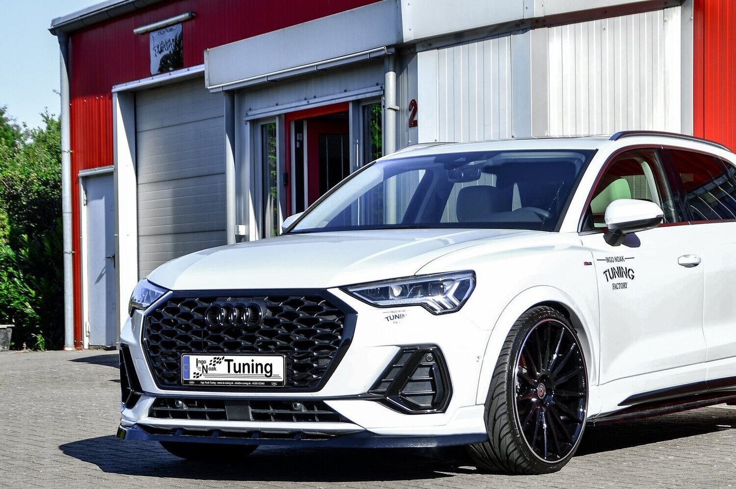 CUP Frontspoilerlippe ABS Audi Q3, Typ F3 ab Bj.: 2018- Schwarz Matt