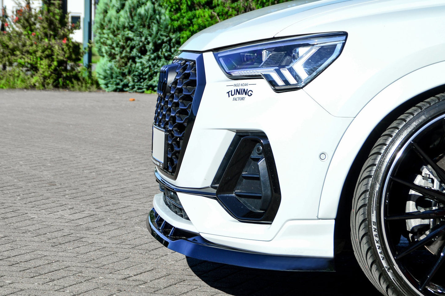 CUP Frontspoilerlippe ABS Audi Q3, Typ F3 ab Bj.: 2018- Schwarz Matt
