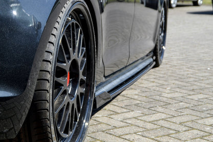CUP 3 Seitenschweller Volkswagen Golf 7 GTI Clubsport Schwarz Glanz