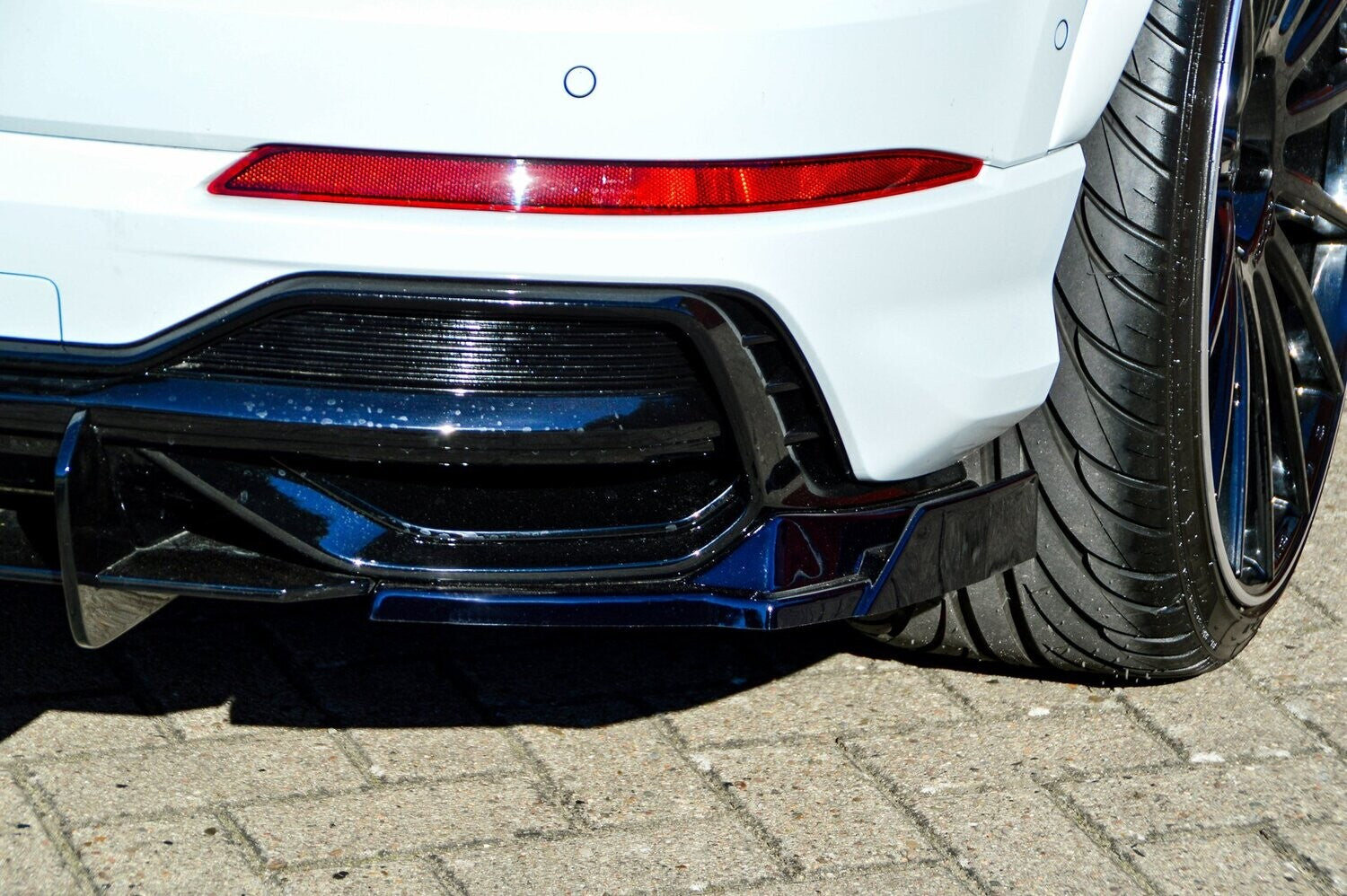 Heckansatz Seitenteile ABS Audi Q3, Typ F3 ab Bj.: 2018- Schwarz Matt