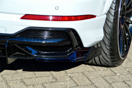 Heckansatz Seitenteile ABS Audi Q3, Typ F3 ab Bj.: 2018- Schwarz Matt