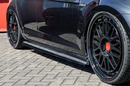 CUP Seitenschweller Volkswagen Golf 7 GTI + GTD Typ AU Schwarz Matt
