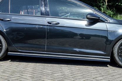 CUP Seitenschweller Volkswagen Golf 7 GTI Clubsport Schwarz Glanz