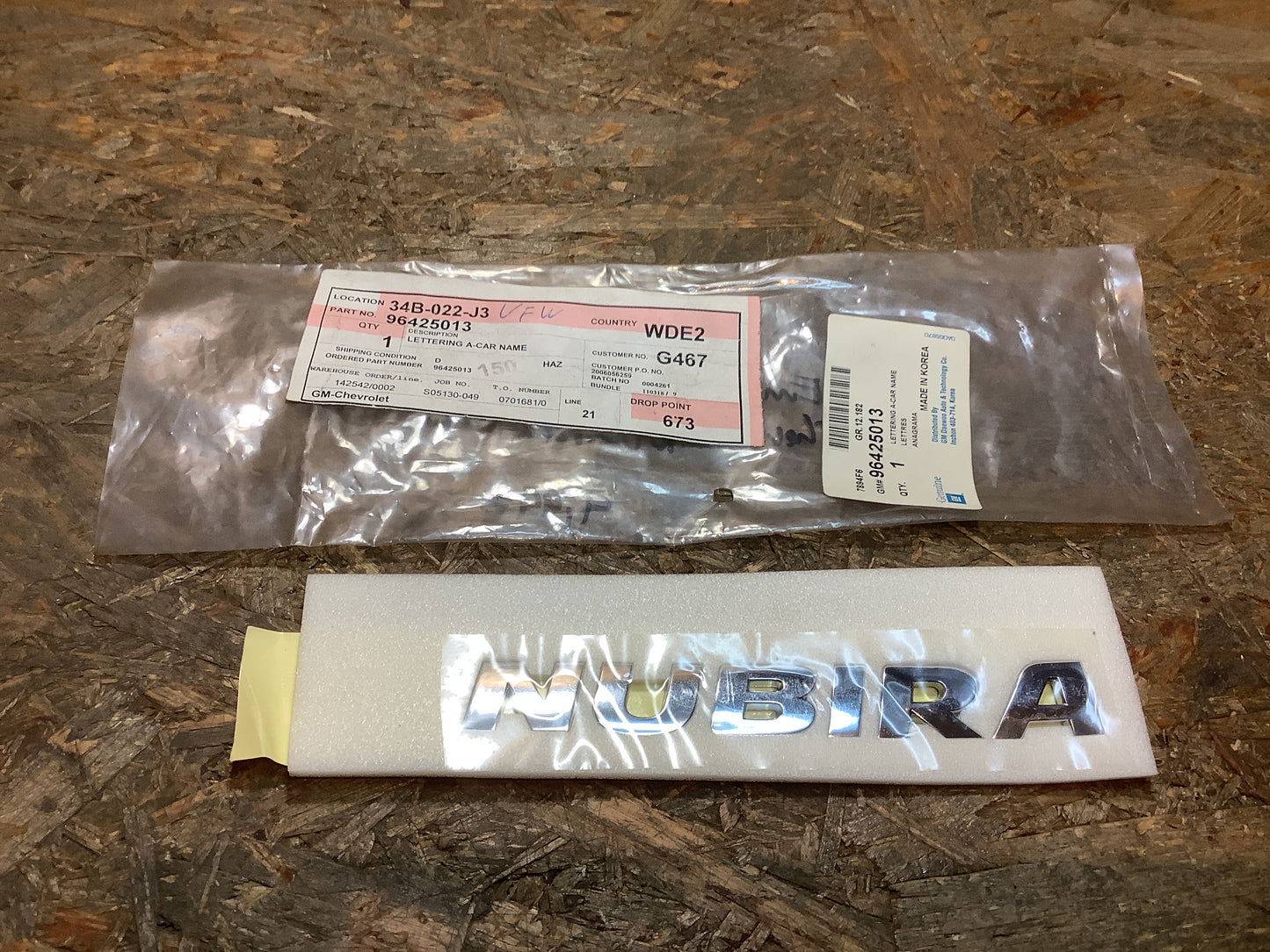 Chevrolet Nubira Emblem Chevrolet Nubira Original GM NEU