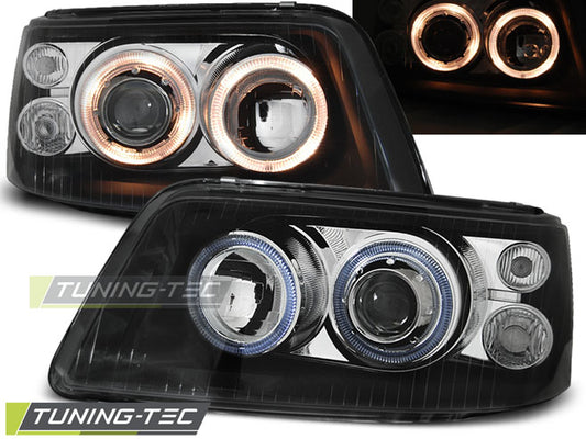 Tuning-Tec Angel Eyes Scheinwerfer für VW T5 03-09 schwarz