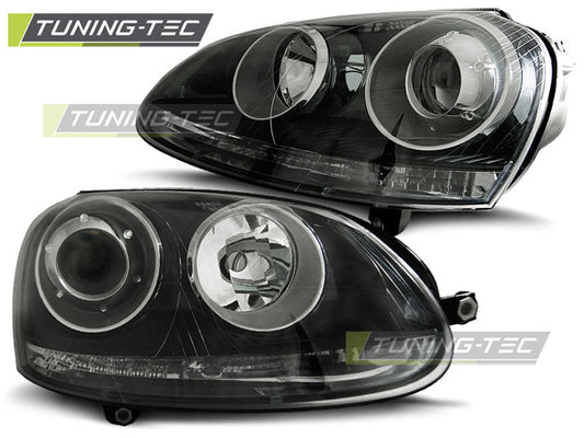 Tuning-Tec Scheinwerfer für VW Golf 5 03-09 schwarz
