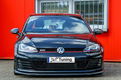 CUP Frontspoilerlippe ABS Volkswagen Golf 7 GTI + GTD Typ AU Schwarz Glanz