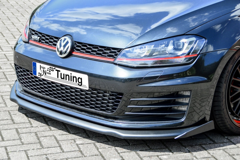 CUP Frontspoilerlippe mit Seitenwing Volkswagen Golf 7 GTI + GTD Typ AU Schwarz Matt