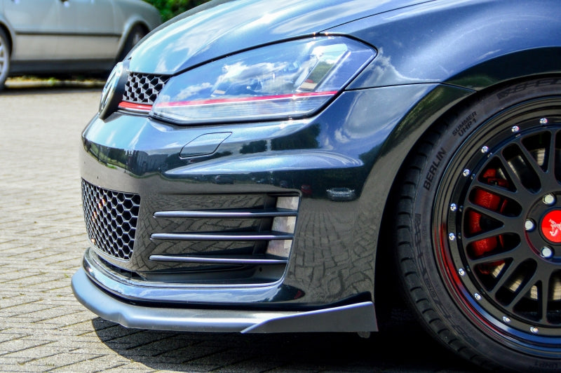 CUP Frontspoilerlippe mit Seitenwing Volkswagen Golf 7 GTI + GTD Typ AU Schwarz Glanz