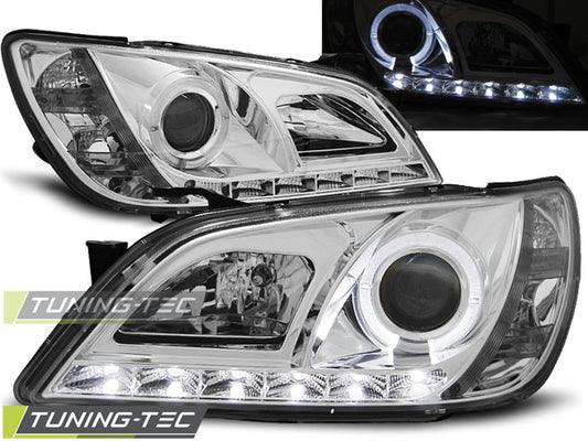 Tuning-Tec LED Tagfahrlicht Scheinwerfer für Lexus IS 01-05 chrom
