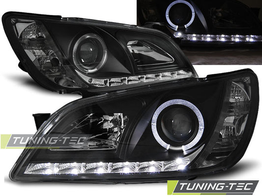 Tuning-Tec LED Tagfahrlicht Scheinwerfer für Lexus IS 01-05 schwarz