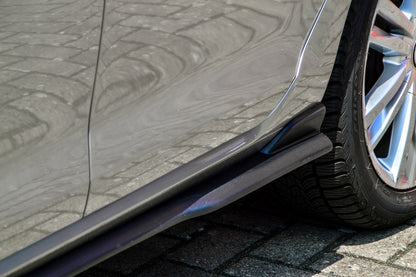 Seitenschwellersatz mit Wing Volkswagen Golf 7 Typ AU Schwarz Glanz
