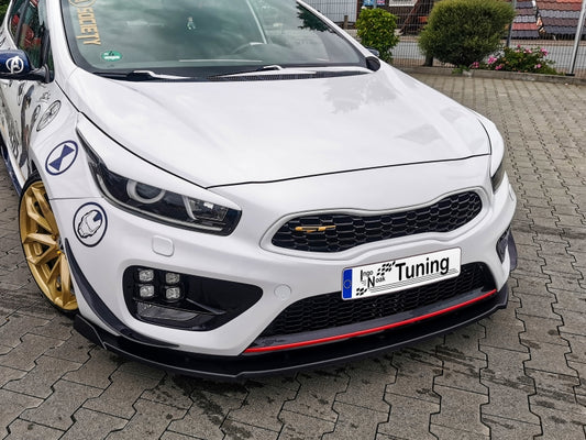 CUP Frontspoilerlippe ABS mit Seitenwing Kia Ceed GT, Pro Ceed GT Carbon