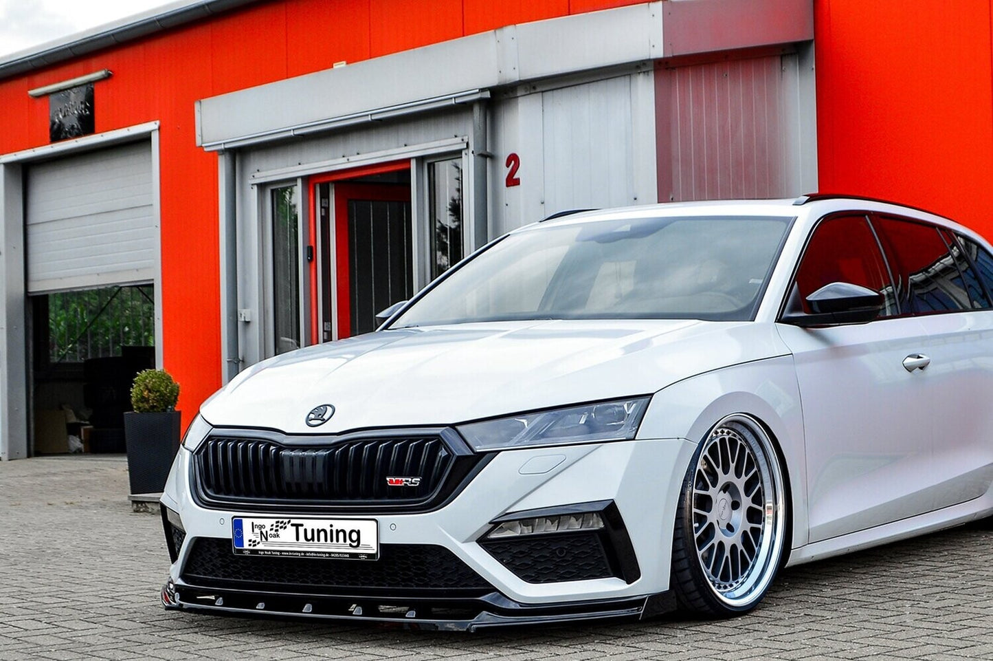 CUP Frontspoilerlippe mit Wing ABS Skoda Octavia RS, NX, Combi Carbon