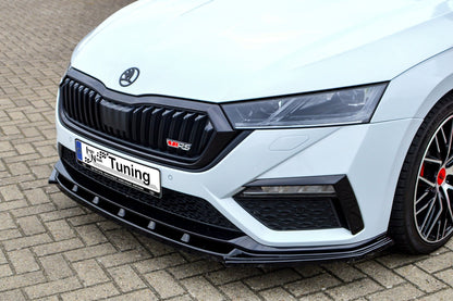 CUP Frontspoilerlippe ABS Skoda Octavia RS, NX, Limousine Schwarz Glanz