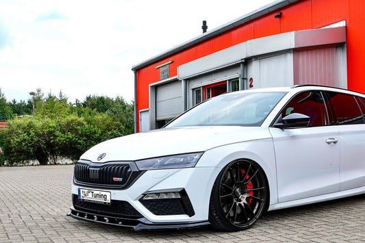 CUP Frontspoilerlippe ABS Skoda Octavia RS, NX, Limousine Schwarz Glanz