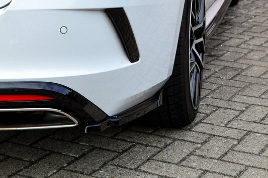 Heckansatz Seitenteile ABS Skoda Octavia RS, NX, Combi Schwarz Glanz