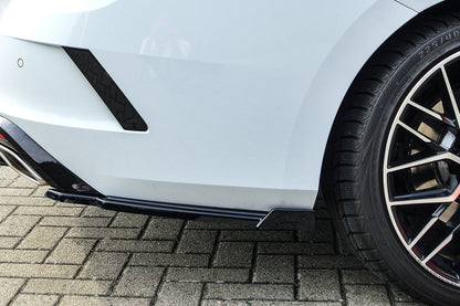 Heckansatz Seitenteile ABS Skoda Octavia RS, NX, Combi Schwarz Glanz