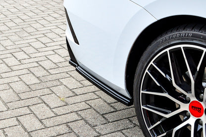 Heckansatz Seitenteile ABS Skoda Octavia RS, NX, Combi Schwarz Glanz