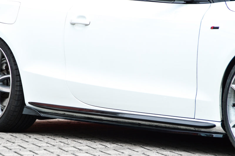 CUP Seitenschwellersatz mit Seitenwing Audi A5 / B8 S-Line Schwarz Matt