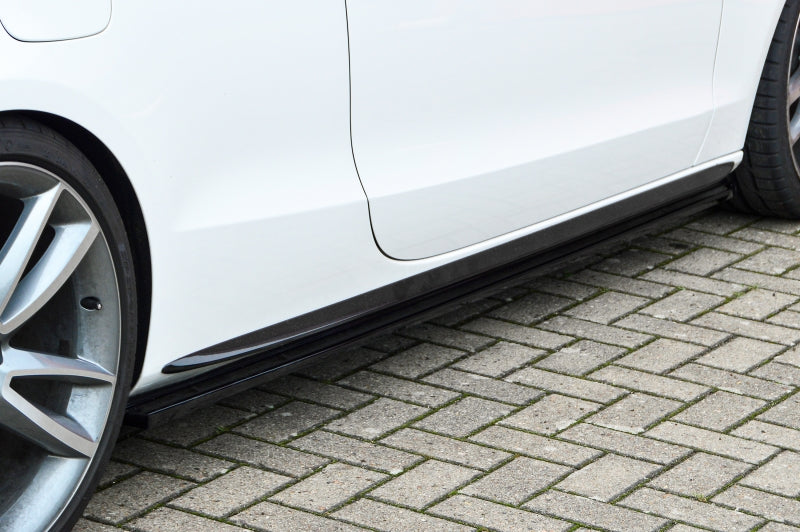 CUP Seitenschwellersatz Audi A5 / B8 S-Line Bj.:2011-2017 Schwarz Glanz