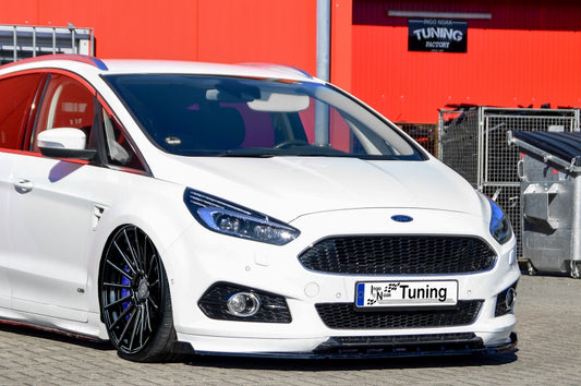 CUP Frontspoilerlippe ABS mit Seitenwing Ford S-Max 2 Bj.: 2015-2019 Carbon