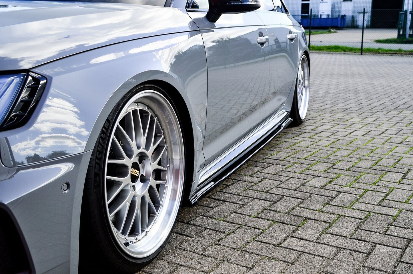 Seitenschwellersatz ABS Audi RS4, B9, Avant Bj.: 2017-2020 Schwarz Matt