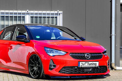 CUP Frontspoilerlippe ABS mit Seitenwing Opel Corsa F, GS-Line Carbon