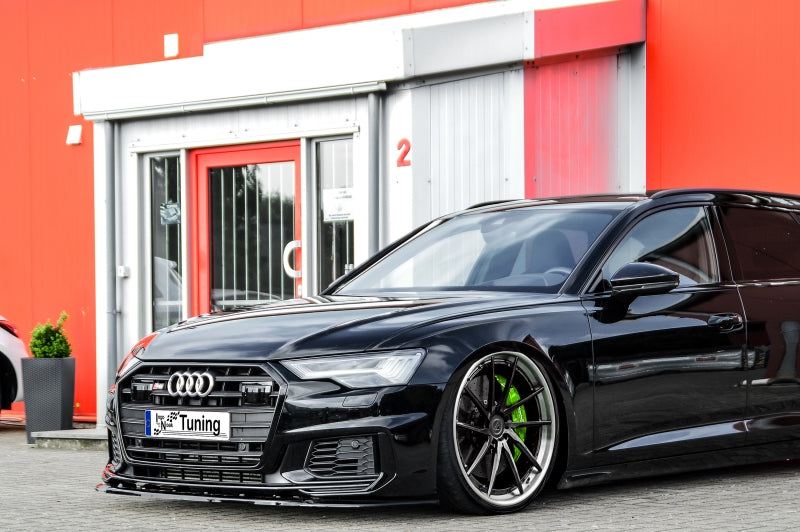 CUP Frontspoilerlippe ABS Audi A6 + S6 Typ C8, 4K ab Bj.:2018 Schwarz Matt