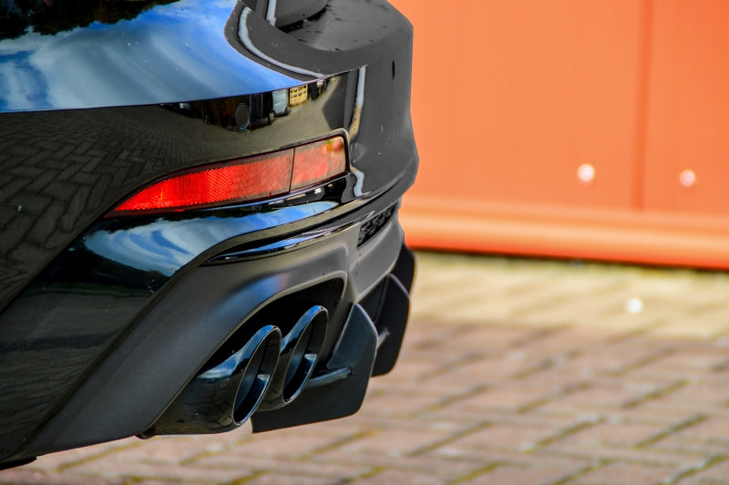 Gefräster Heckansatz Audi A6 + S6 Typ C8, 4K ab Bj.:2018 Schwarz Matt