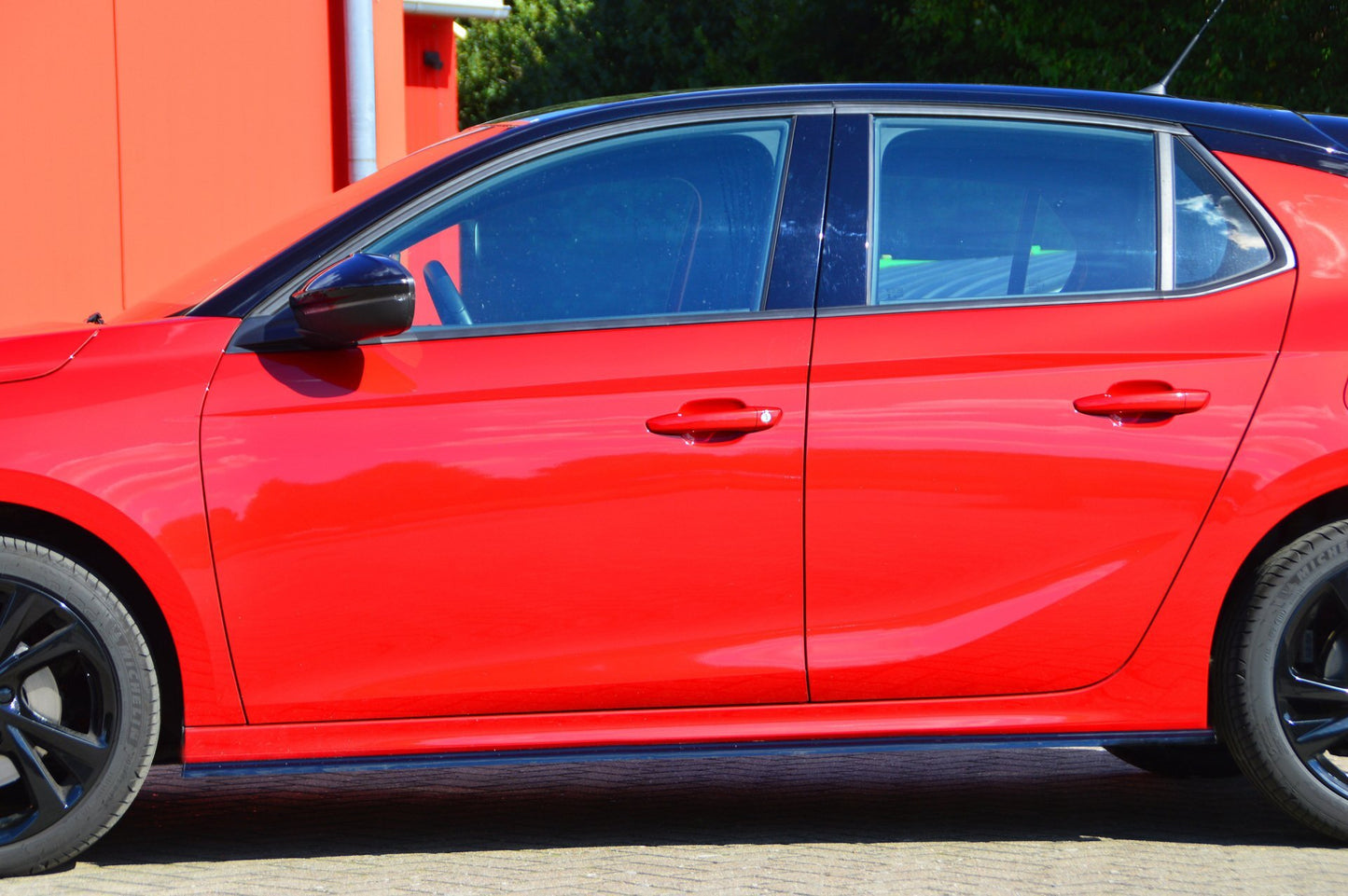 Seitenschwellersatz ABS Opel Corsa F, GS-Line ab Bj.: 2019- Schwarz Matt