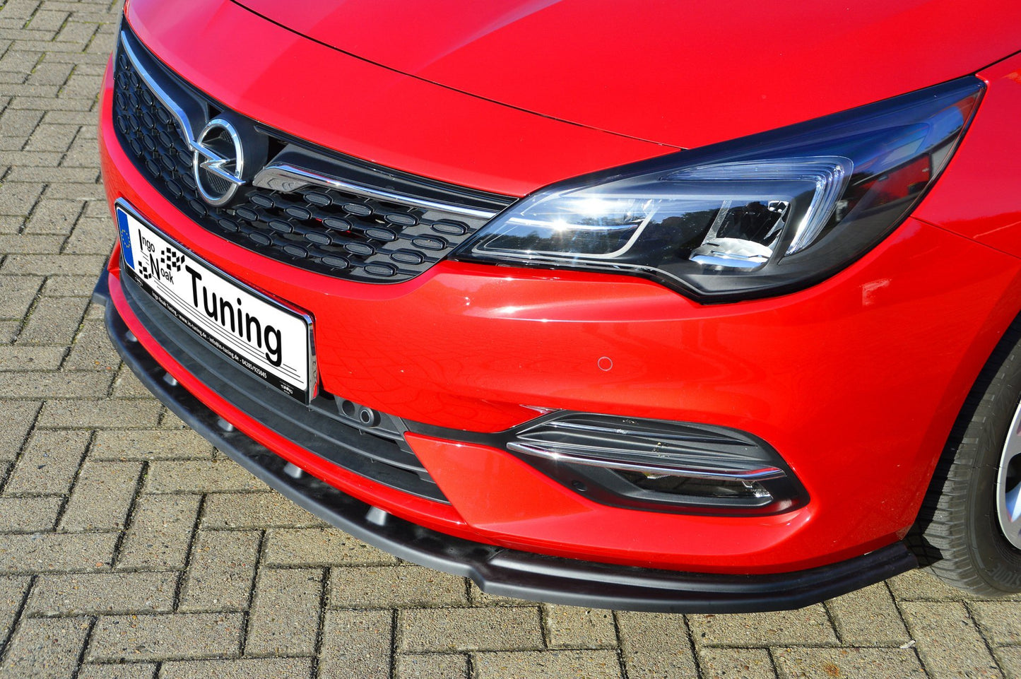 CUP Frontspoilerlippe ABS Opel Astra K, Sports Tourer Schwarz Matt