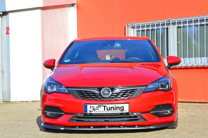 CUP Frontspoilerlippe ABS Opel Astra K, Sports Tourer Schwarz Matt