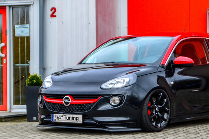 CUP Frontspoilerlippe ABS Opel Adam S, + OPC Line ab Bj.: 2015- Schwarz Matt