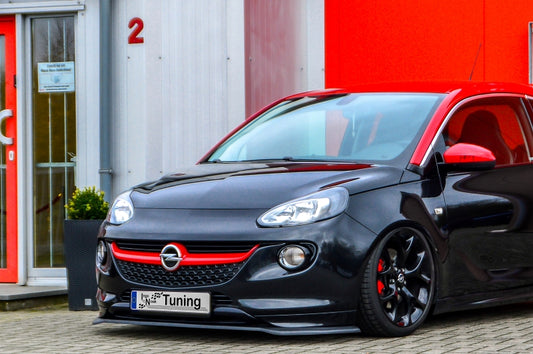 CUP Frontspoilerlippe ABS Opel Adam S, + OPC Line ab Bj.: 2015- Schwarz Glanz
