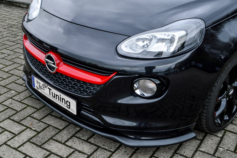 CUP Frontspoilerlippe ABS Opel Adam S, + OPC Line ab Bj.: 2015- Schwarz Glanz
