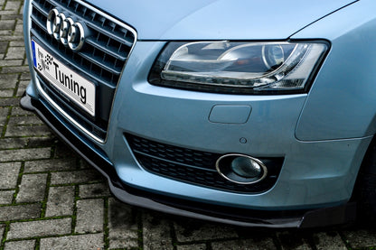 CUP Frontspoilerlippe Phase 2 mit Seitenwing Audi A5 / B8 Schwarz Matt