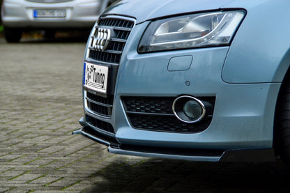 CUP Frontspoilerlippe Phase 2 mit Seitenwing Audi A5 / B8 Schwarz Matt