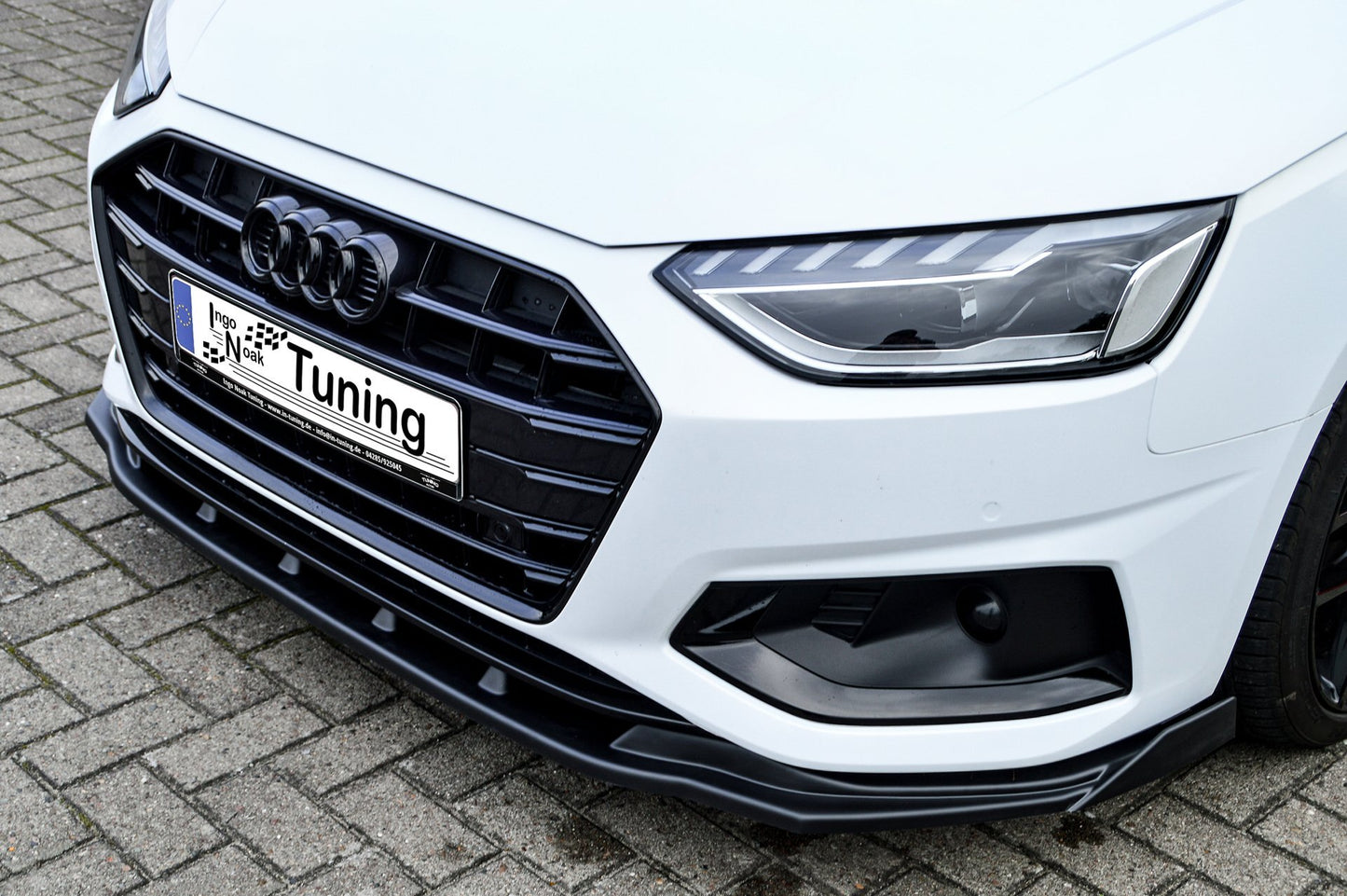 CUP Frontspoilerlippe ABS mit Seitenwing Audi A4 Facelift, B9 8W Carbon