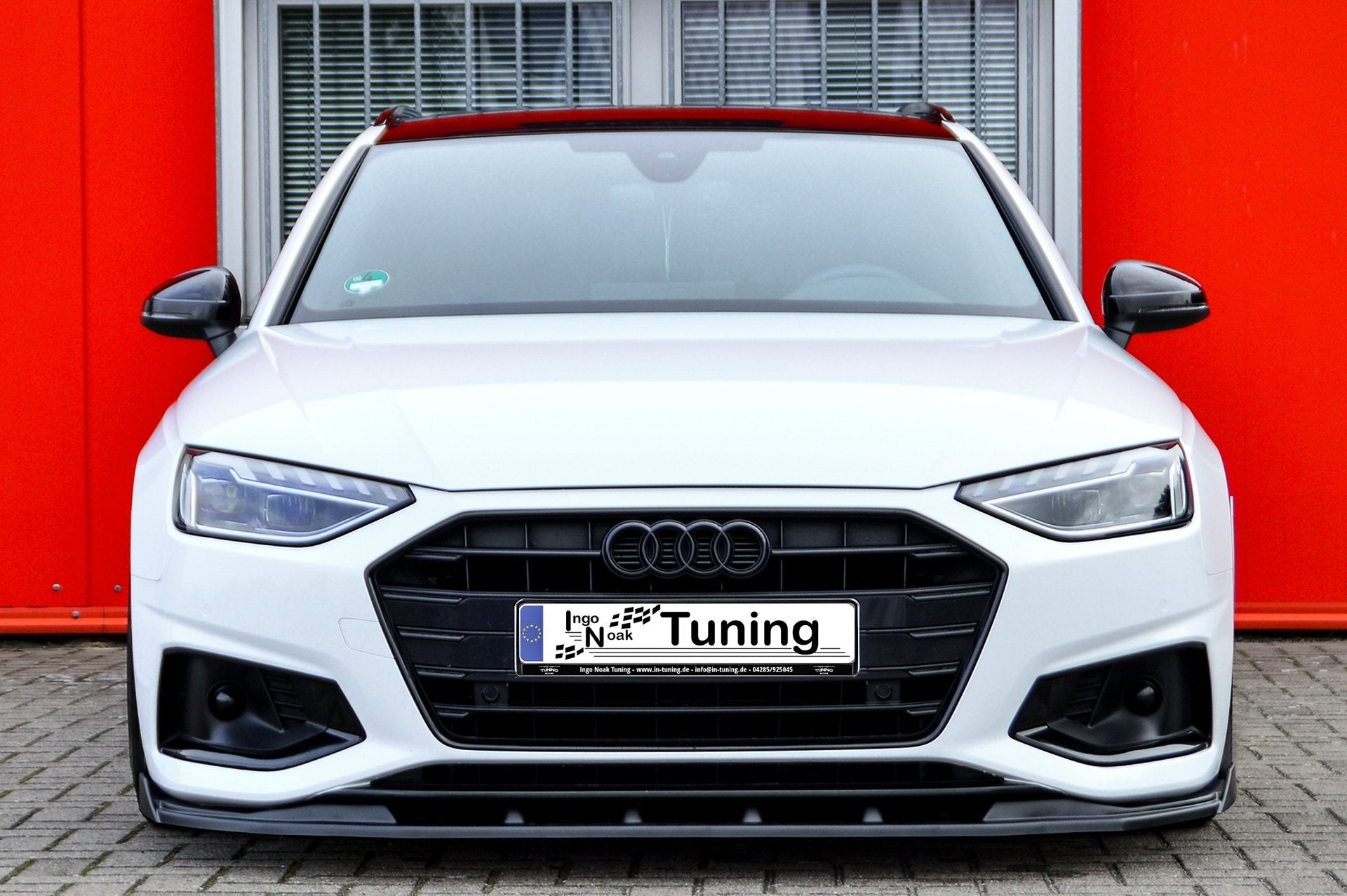 CUP Frontspoilerlippe ABS mit Seitenwing Audi A4 Facelift, B9 8W Carbon