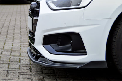 CUP Frontspoilerlippe ABS mit Seitenwing Audi A4 Facelift, B9 8W Carbon
