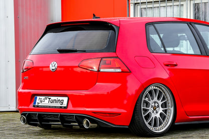 Gefräster Heckansatz Volkswagen Golf 7 GTI + GTD Typ AU Schwarz Matt