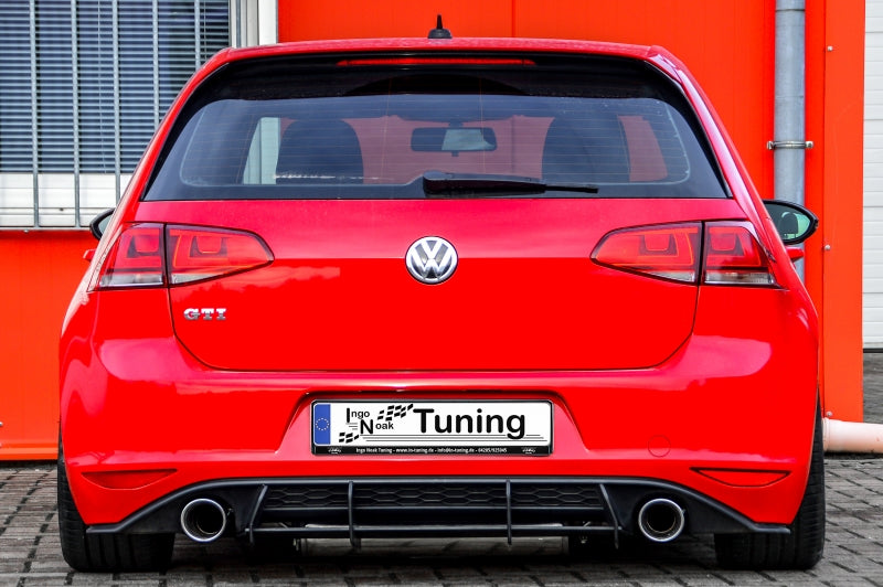 Gefräster Heckansatz Volkswagen Golf 7 GTI + GTD Typ AU Schwarz Matt