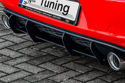 Gefräster Heckansatz Volkswagen Golf 7 GTI + GTD Typ AU Schwarz Matt