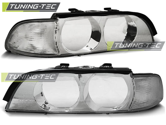 Tuning-Tec Scheinwerferglas für BMW 5er E39 Lim./Touring 95-00 chrom