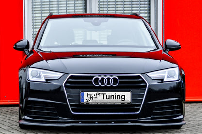 CUP Frontspoilerlippe ABS Audi A4 B9 ab Bj.:2015- Schwarz Glanz