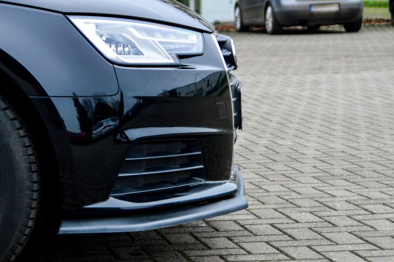 CUP Frontspoilerlippe ABS Audi A4 B9 ab Bj.:2015- Schwarz Glanz