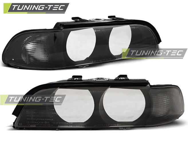 Tuning-Tec Scheinwerferglas für BMW 5er E39 Lim./Touring 95-00 schwarz